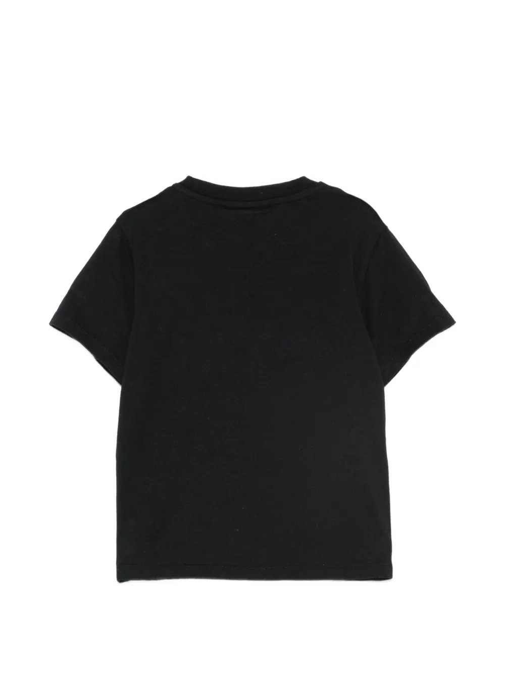 MC2 Saint Barth Kids T-shirt met luipaard-print en chenille-patch Zwart