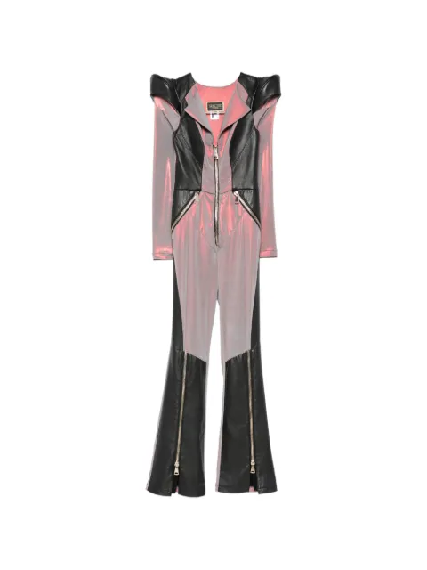 MITILIANE COUTURE mono largo con aplique de piel