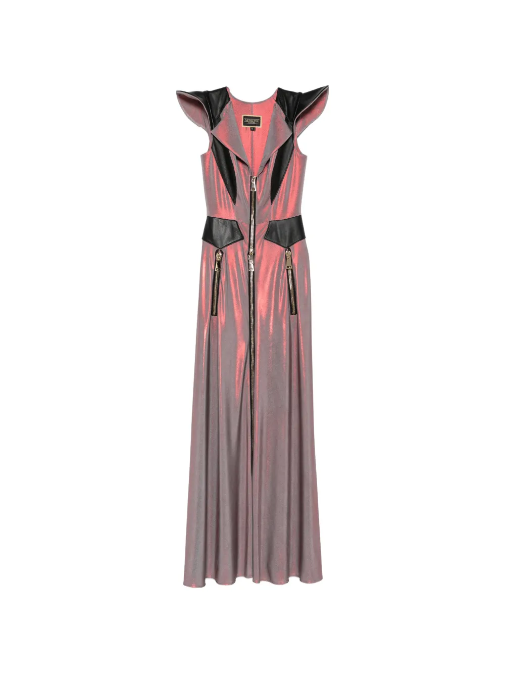 MITILIANE COUTURE zip-up maxi dress - Rosa