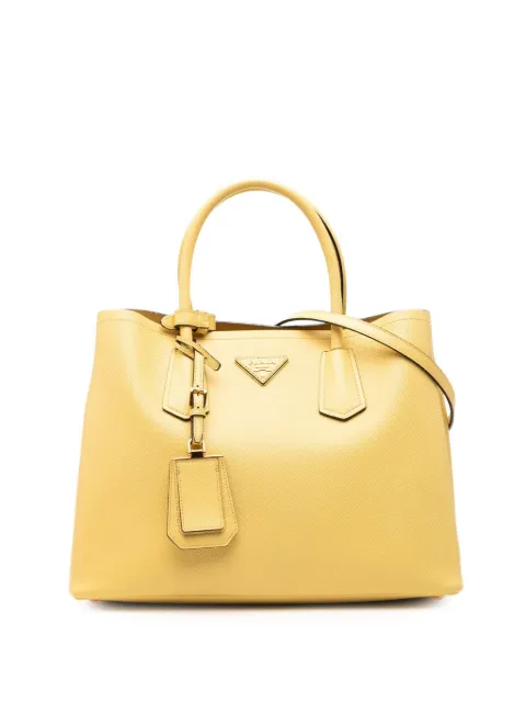 Prada Pre-Owned bolsa satchel mediana de piel saffiano 2013-2026
