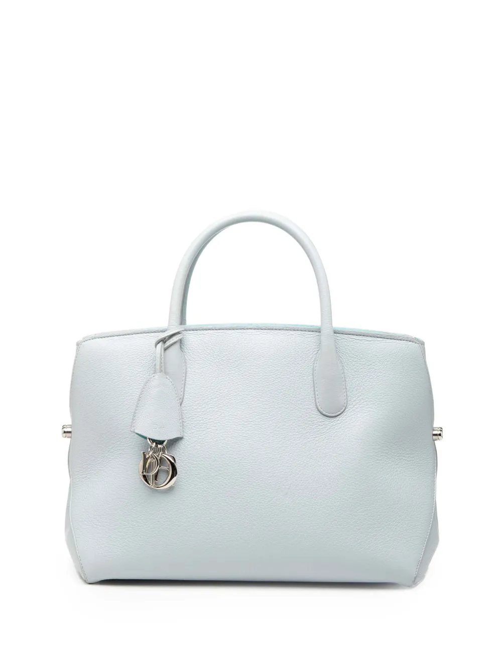 Christian Dior Pre-Owned 2013 Large Supple Grained Calfskin Open Bar Tote satchel - Blu
