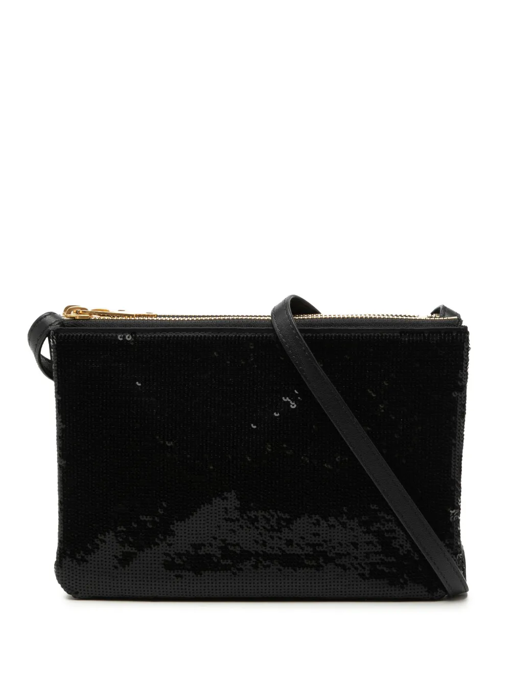 Celine Pre-Owned 2019 Small Sequin Trio crossbody bag - Schwarz