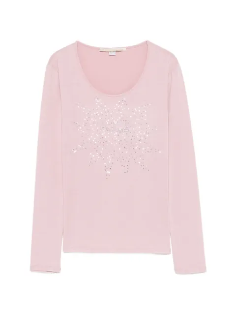 Roberto Cavalli Vintage 2000s sequin-embellished long-sleeve T-shirt