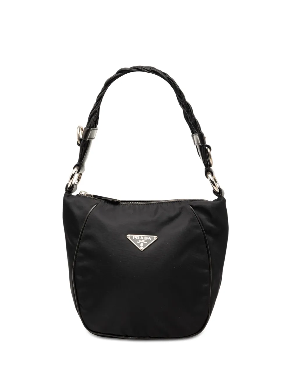 Prada Pre-Owned 2013-2025 Tessuto Braided handbag - Nero