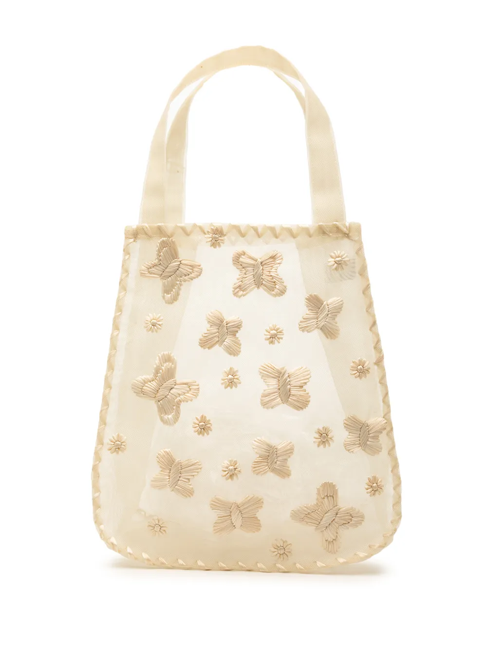 Bottega Veneta Pre-Owned 2000-2026 Mesh Embroidered Butterfly handbag - Marrone