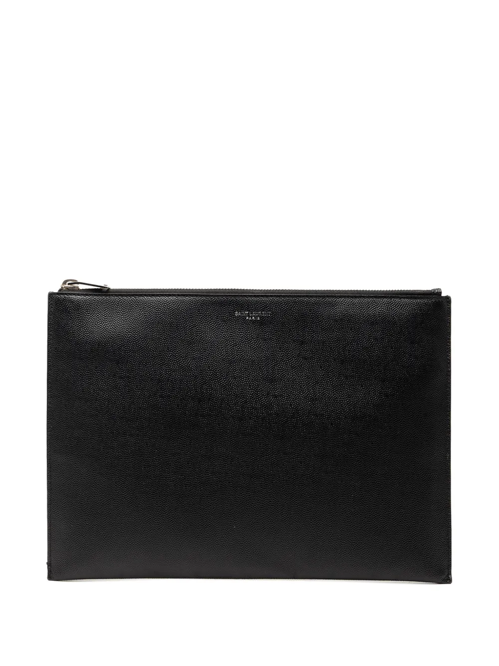 Saint Laurent Pre-Owned 2017 Grain De Poudre Zip clutch bag - Schwarz