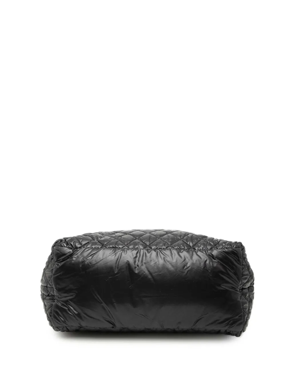 Chanel Pre-owned 2012 Medium Quilted Nylon Reversible Coco Cocoon Tote Bag in Black, view 4