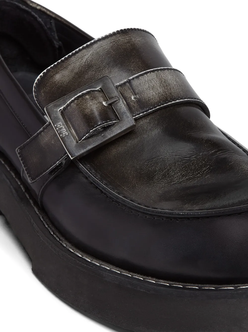 GCDS Clarks buckle-fastening loafers Zwart