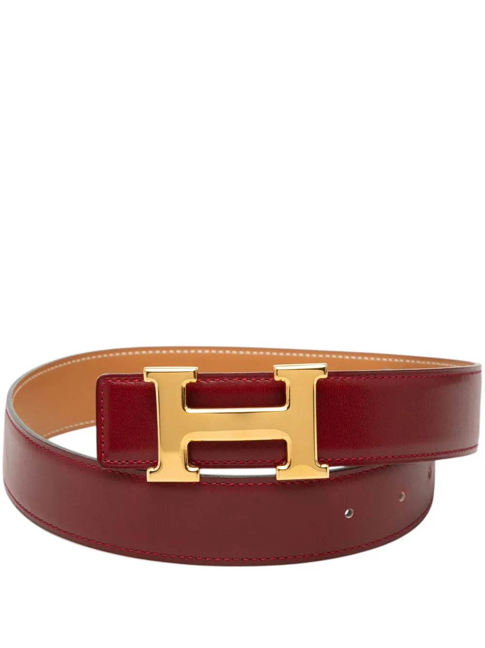 Hermès Pre-Owned 1997 Box Calf Constance belt - Rosso