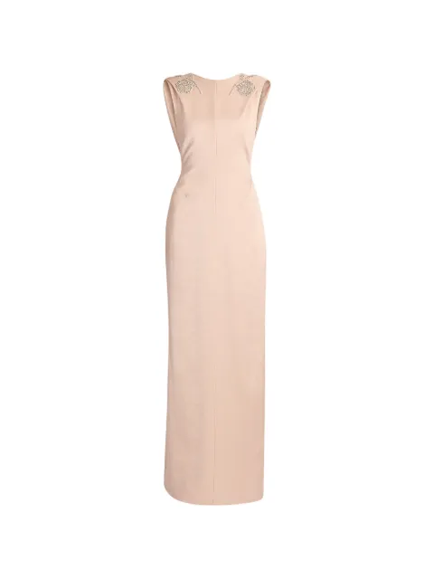 ERDEM embroidered draped gown maxi dress