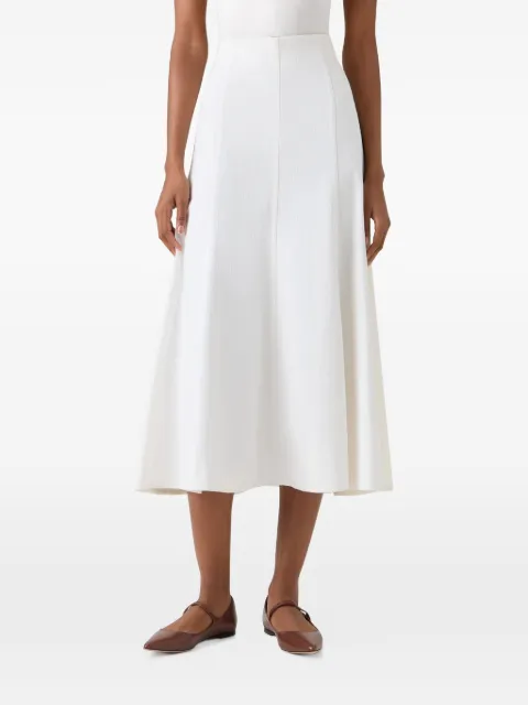Akris Punto pleated flared midi skirt