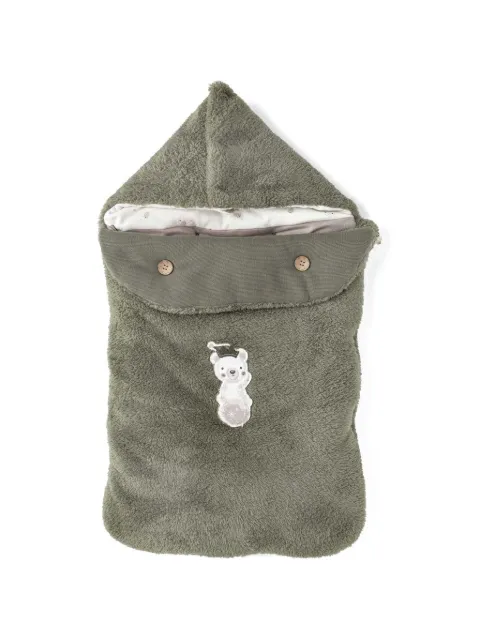 Andywawa Starry Bear-embroidered hooded sleeping bag