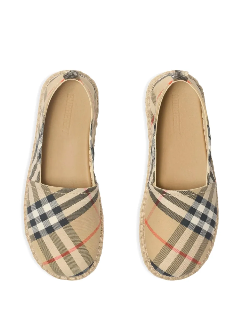 Burberry Kids check espadrilles Beige
