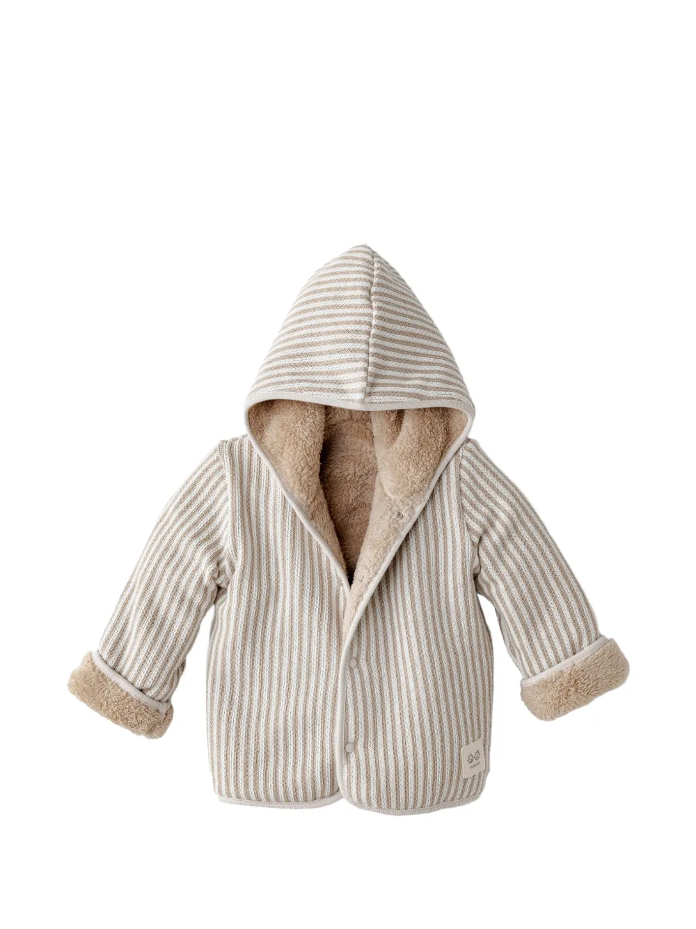 Andywawa striped hooded jacket - Toni neutri