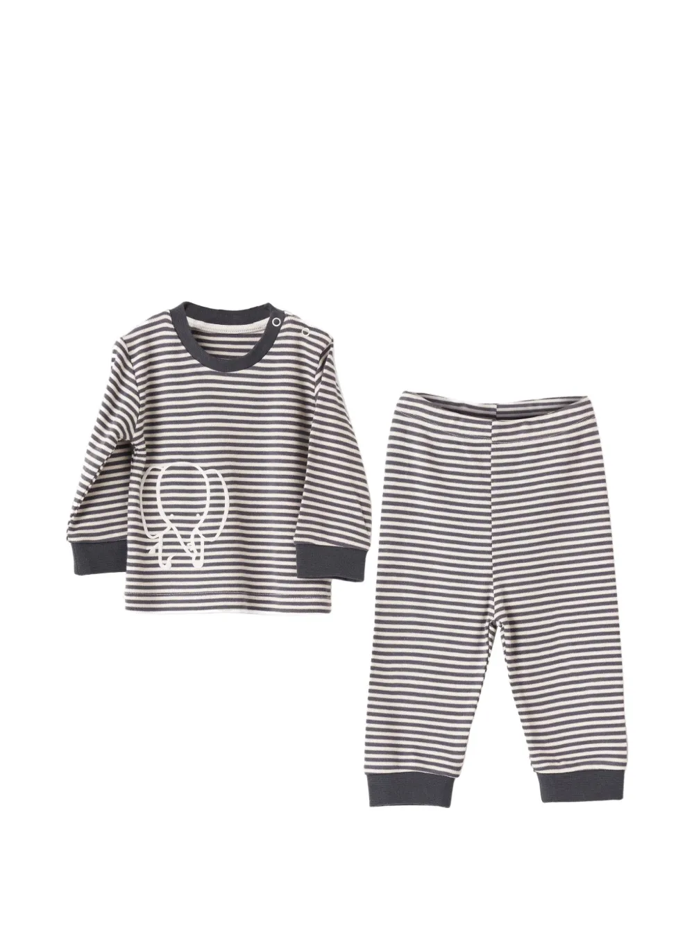 Andywawa stripe-print pajamas (set of two) - Grau