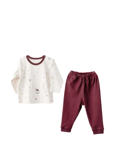 Andywawa bear-print trousers set