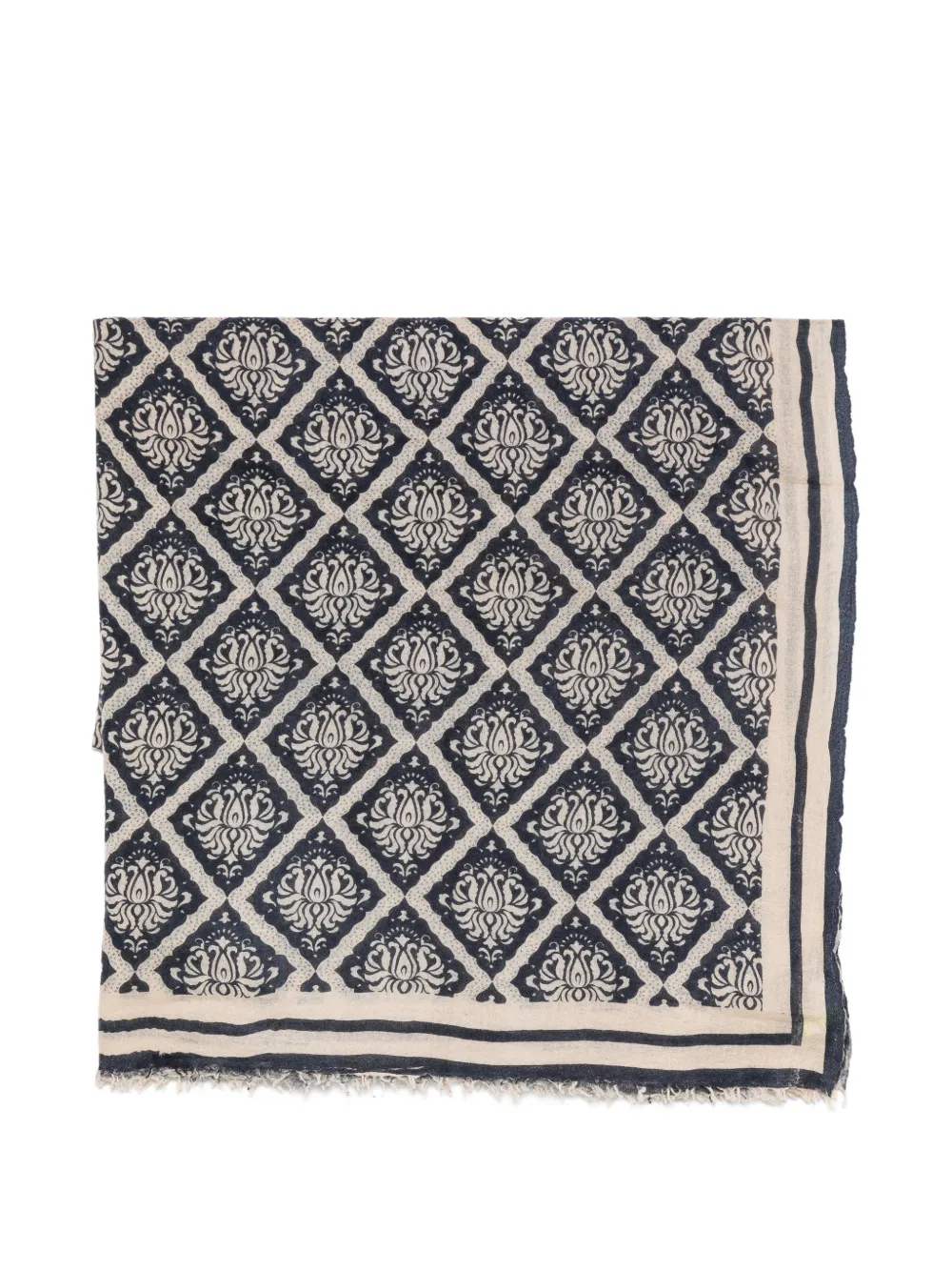 MOULETA frayed scarf - Blu