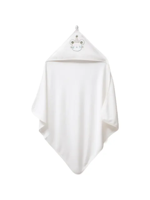 moi noi mouse-embroidered hooded blanket