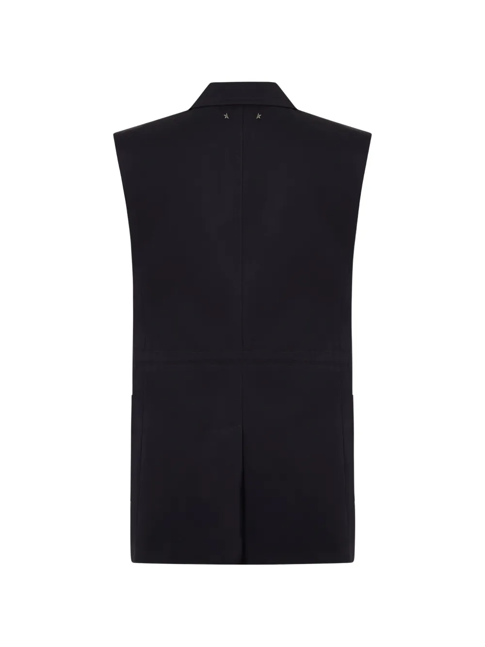 Golden Goose Mouwloze gilet met gekerfde revers Zwart