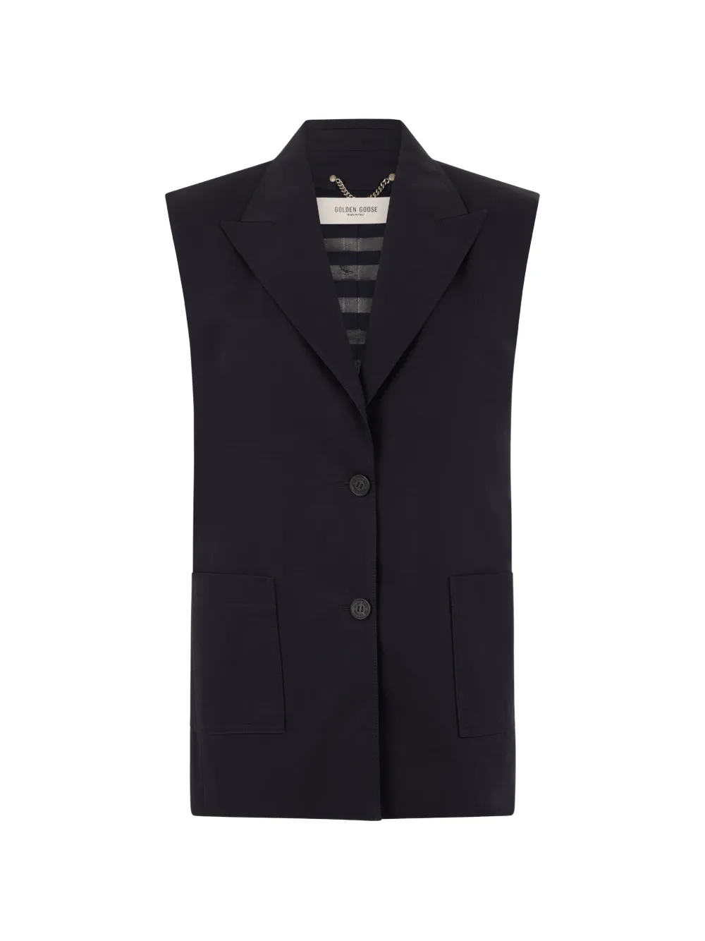 Golden Goose sleeveless notched-lapels gilet - Nero