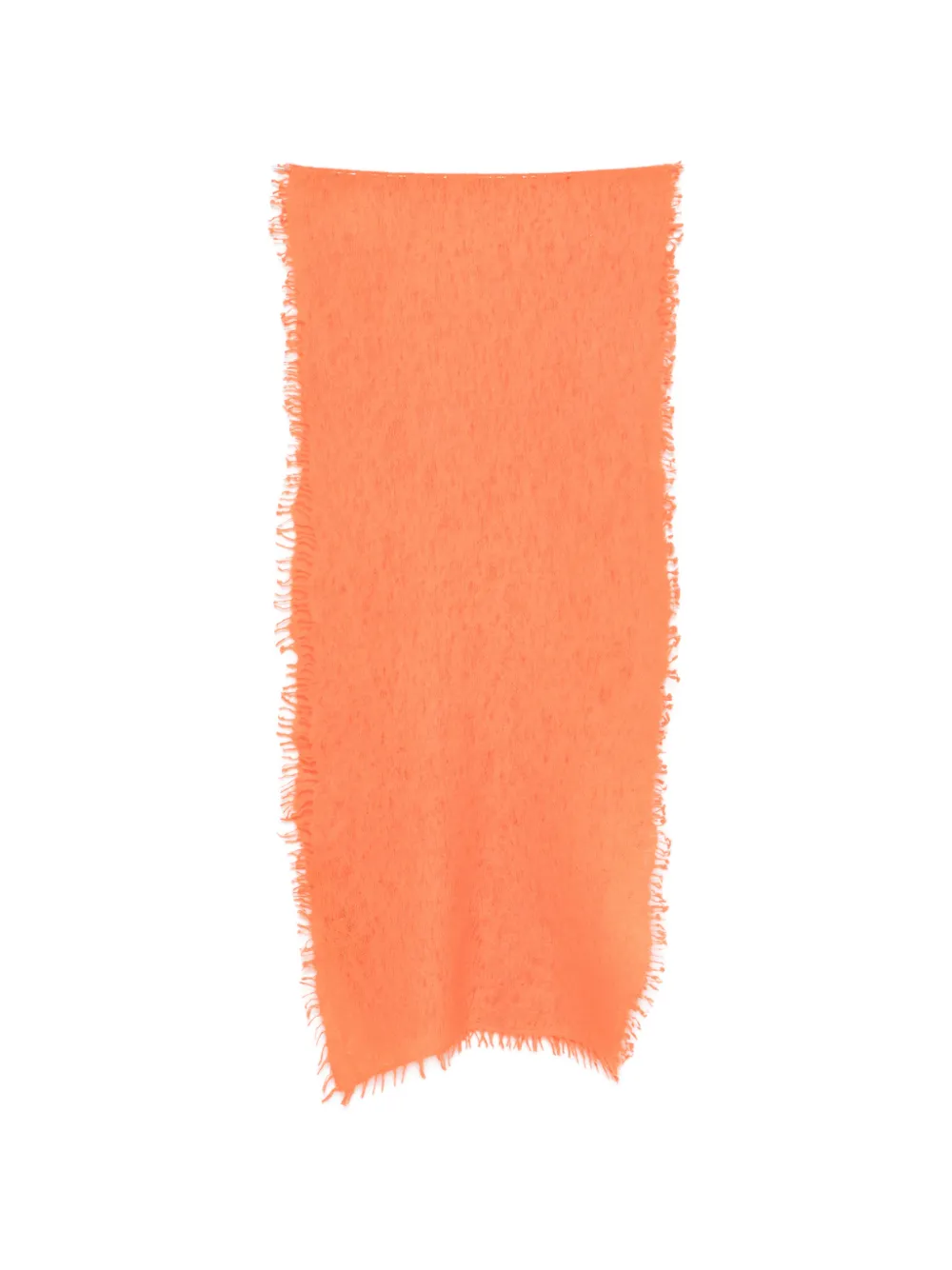 MOULETA frayed-edge scarf - Arancione