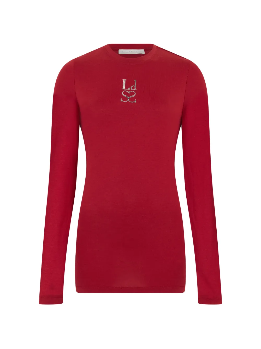 Ludovic de Saint Sernin logo-embellished long-sleeve T-shirt - Rosso