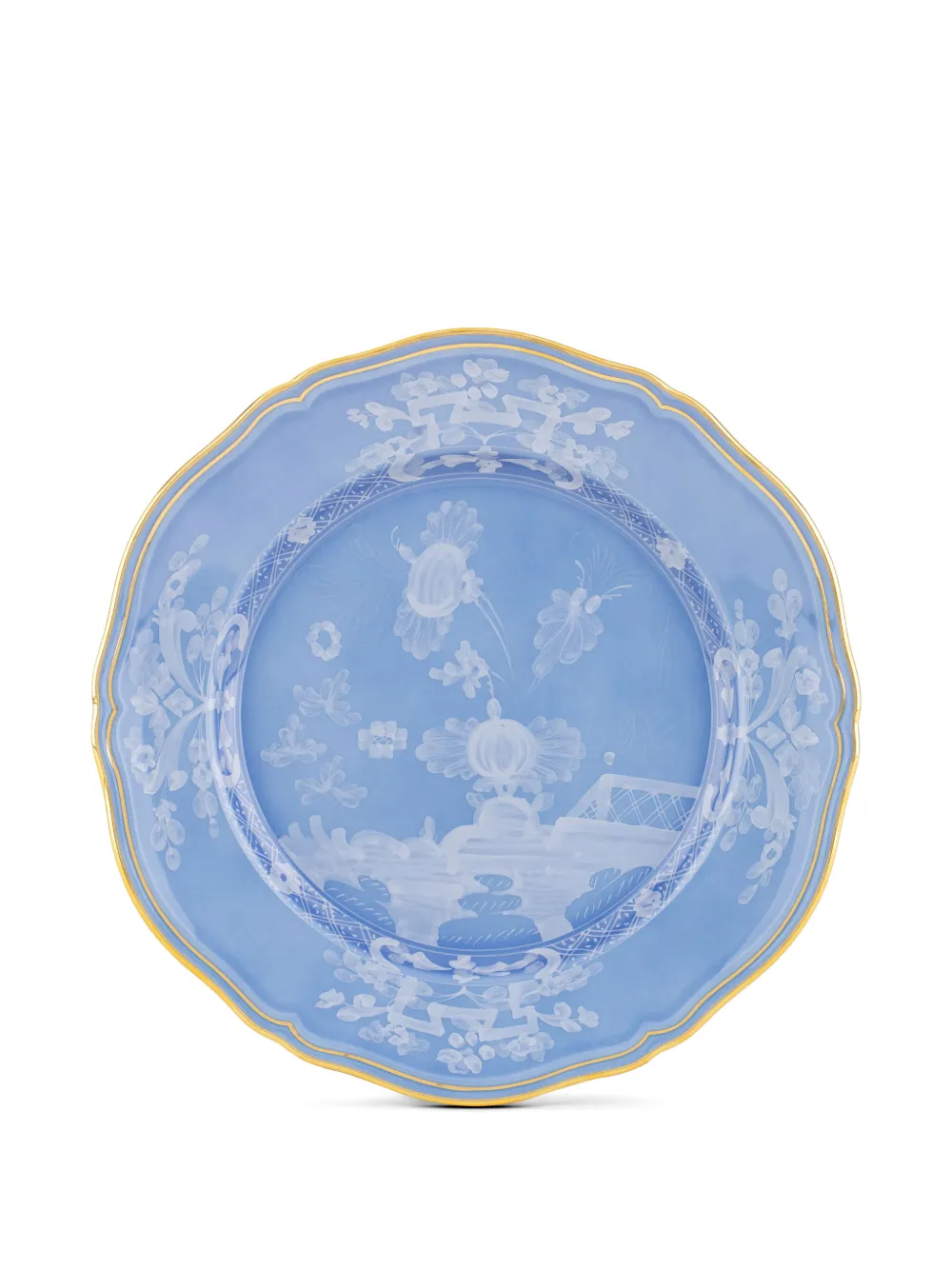 GINORI 1735 Oriente Italiano scalloped plates (set of two) - Blau