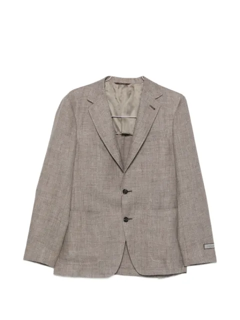 Canali notched-lapel single-breasted blazer