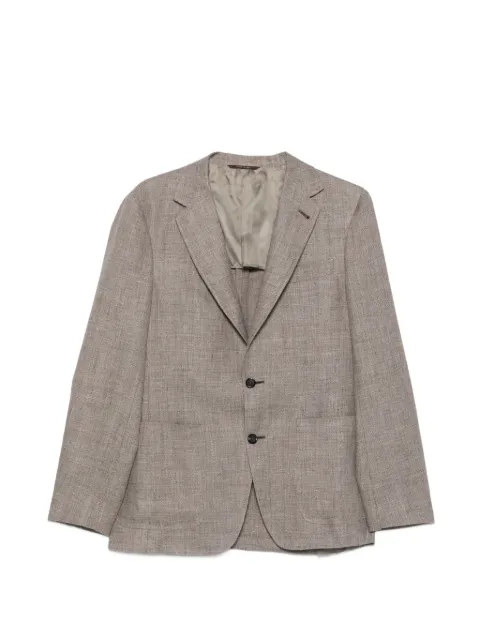 Canali notched-lapel single-breasted blazer