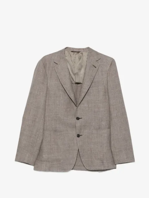 Canali blazer boutonné à revers crantés