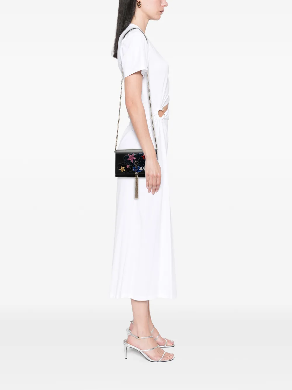  Saint Laurent Pre-owned Bandolera Kate Tassel De Piel De Becerro Con Aplique De Estrella Con Monograma 2016 - Negro 