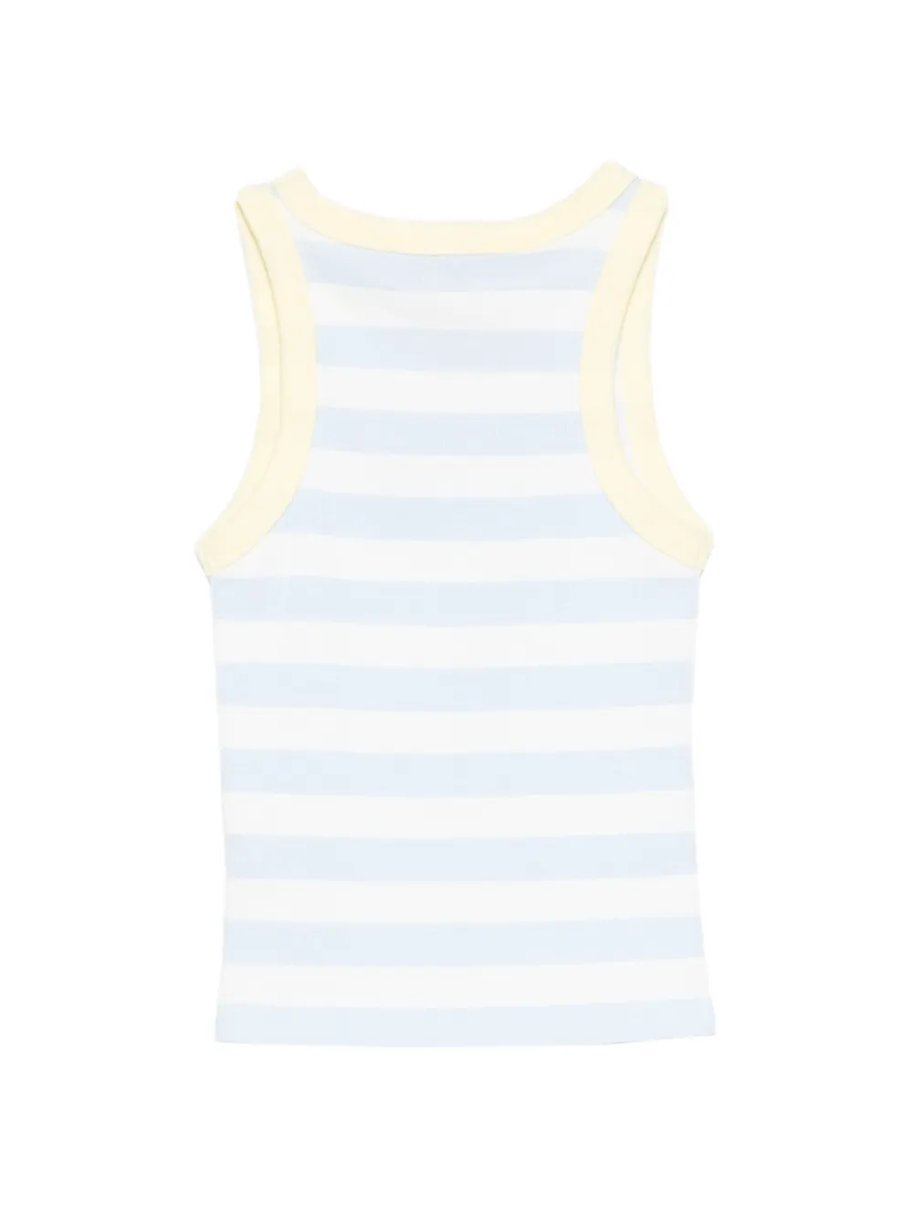 MC2 Saint Barth Kids Gestreepte top met logo-print Blauw