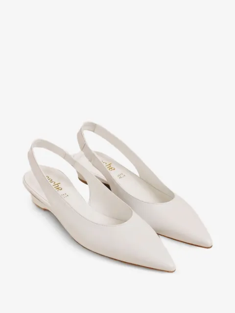 Poche Paris pointed-toe slingback pumps