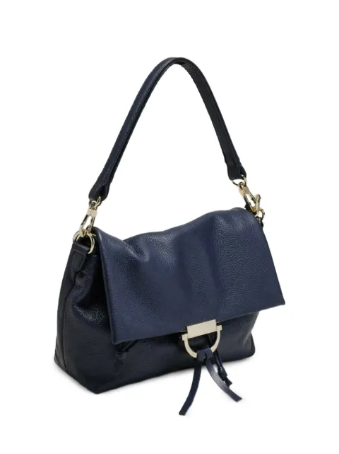 Poche Paris pebbled-leather foldover tote bag