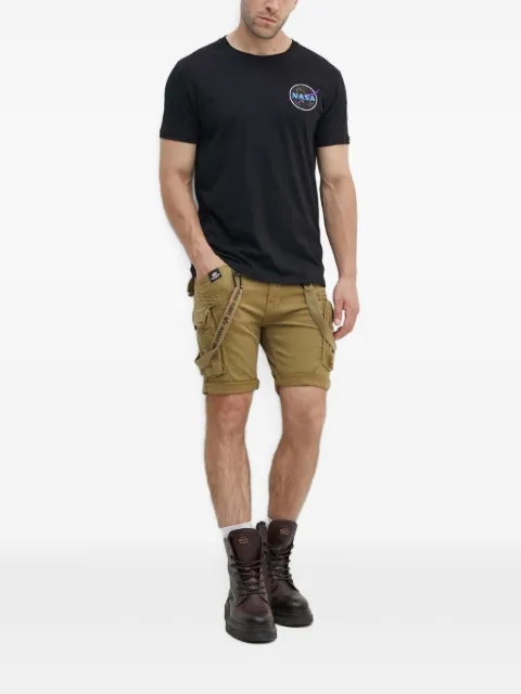 Alpha Industries Utility logo-patch cargo shorts