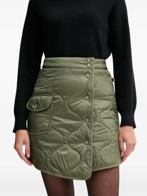 Alpha Industries ALS quilted flap-pocket mini skirt