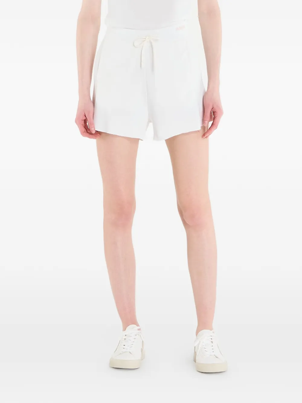 GUESS USA drawstring-waist logo-print shorts - White