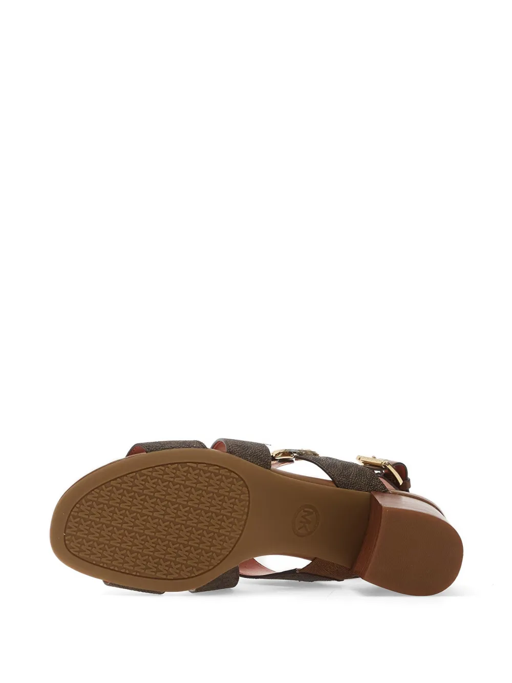 Michael Kors logo-plaque crossover-strap sandals Bruin