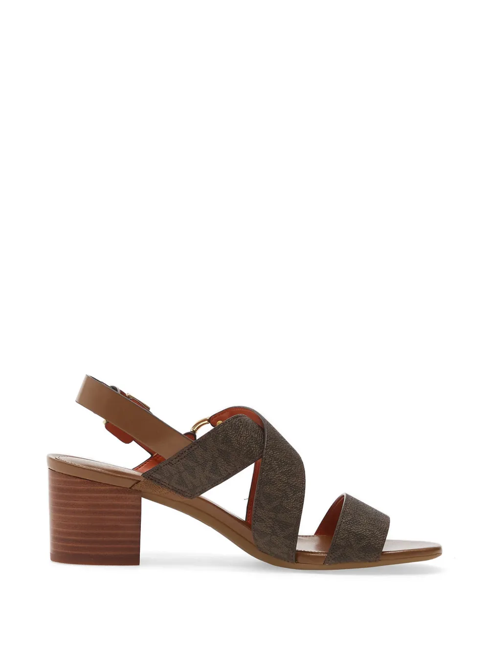 Michael Kors logo-plaque crossover-strap sandals Bruin
