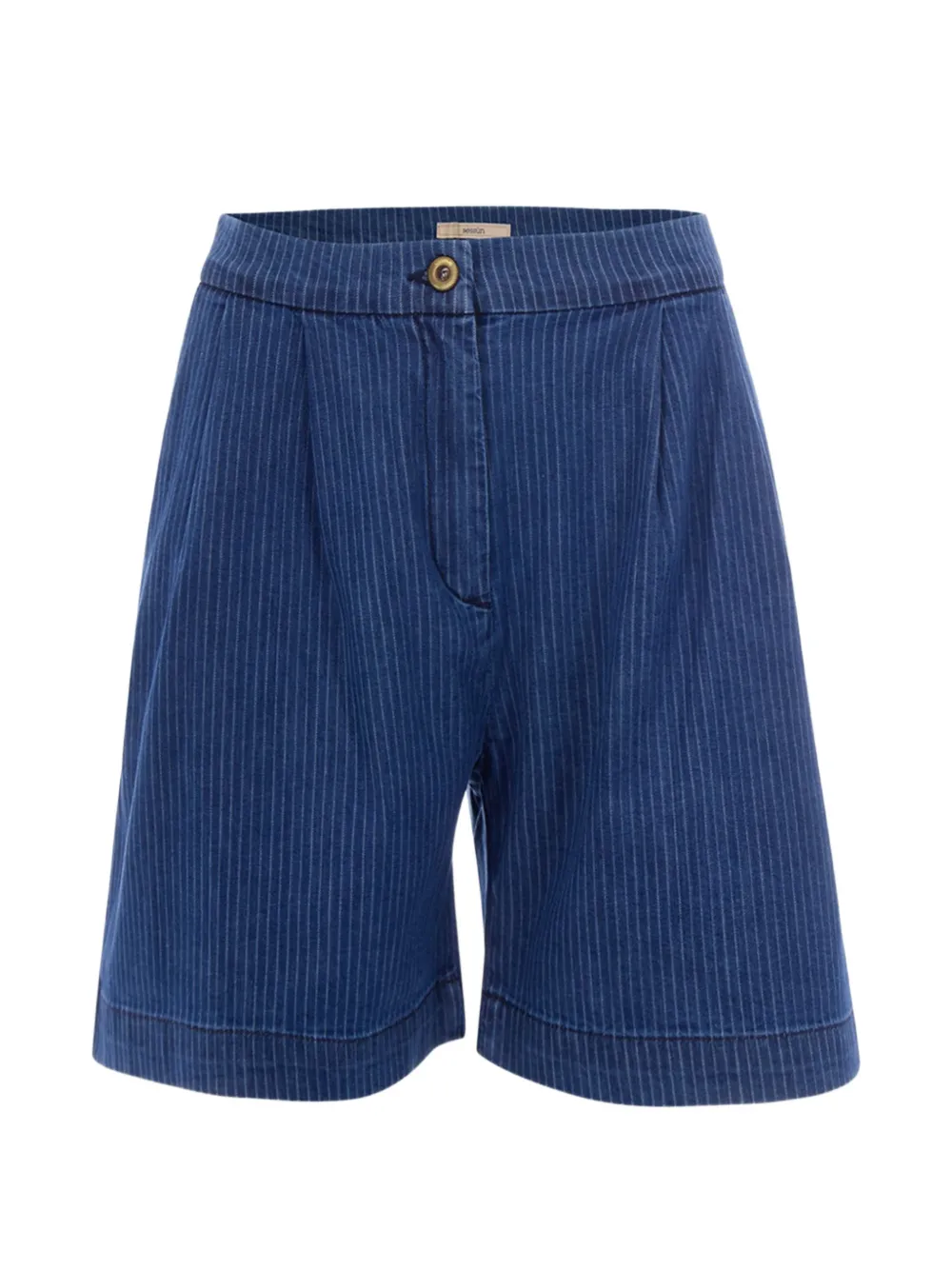 Sessùn pinstripe-pattern bermuda shorts - Blau