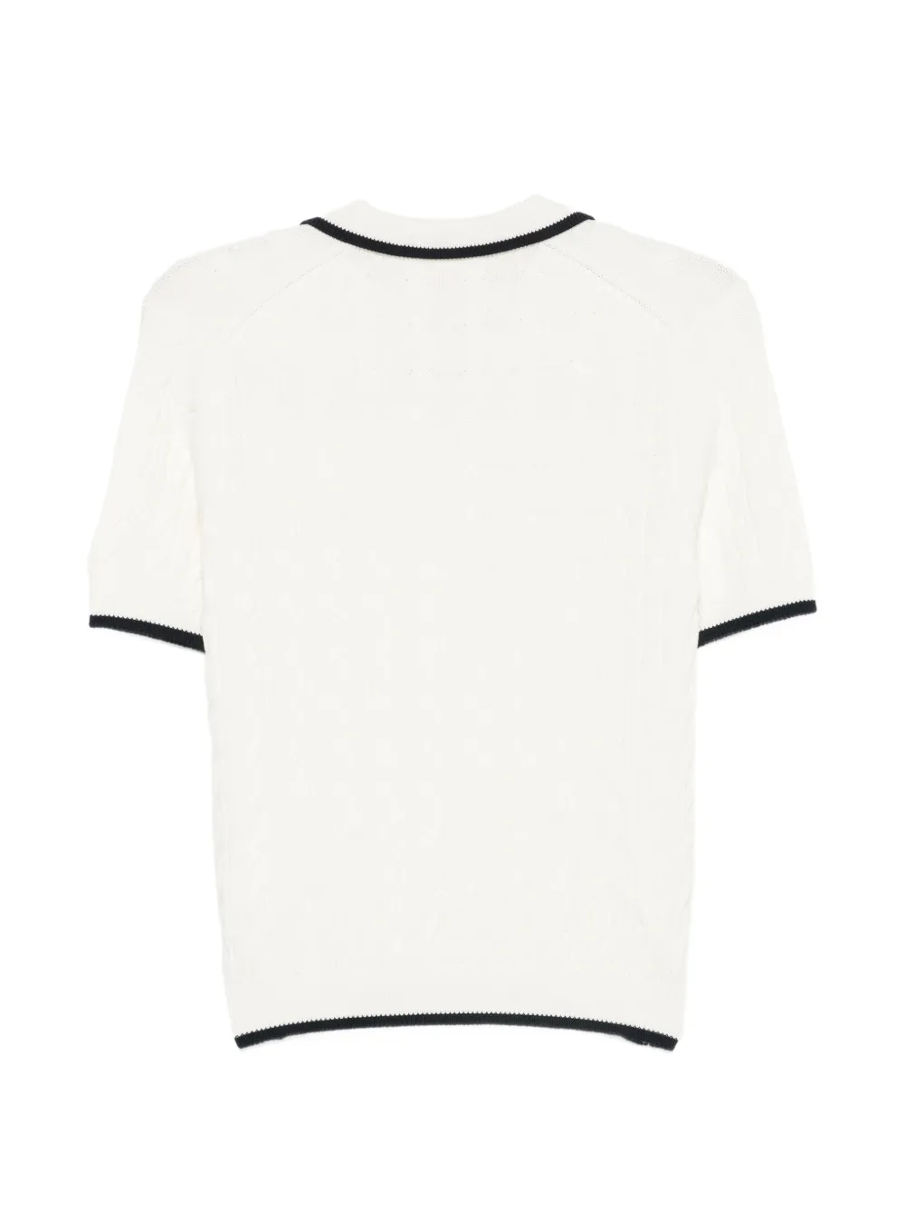 MC2 Saint Barth Amaris Braid kabelgebreid T-shirt Beige