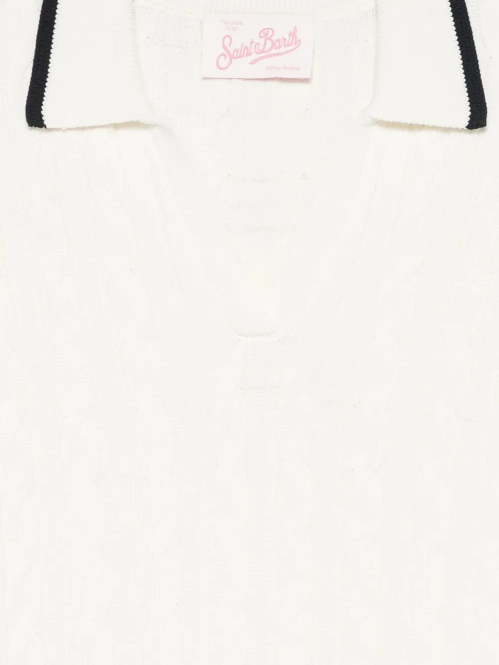 MC2 Saint Barth Amaris Braid kabelgebreid T-shirt Beige