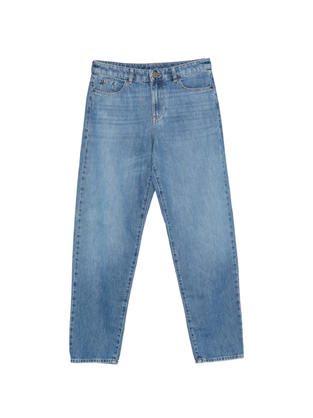 Emporio Armani logo-plaque jeans - Blu