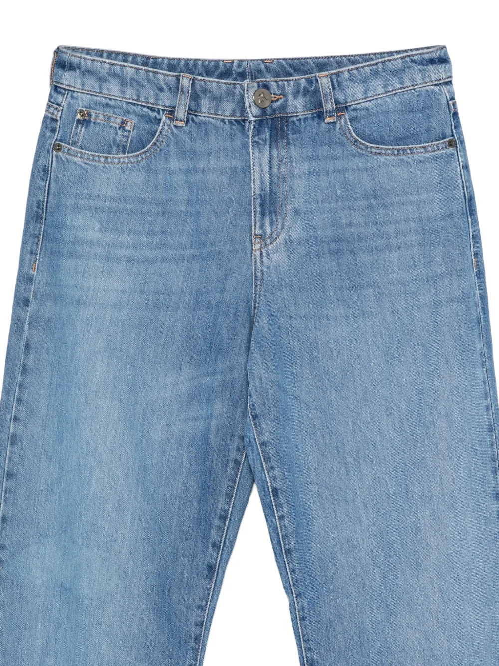 Emporio Armani Jeans met logoplakkaat Blauw