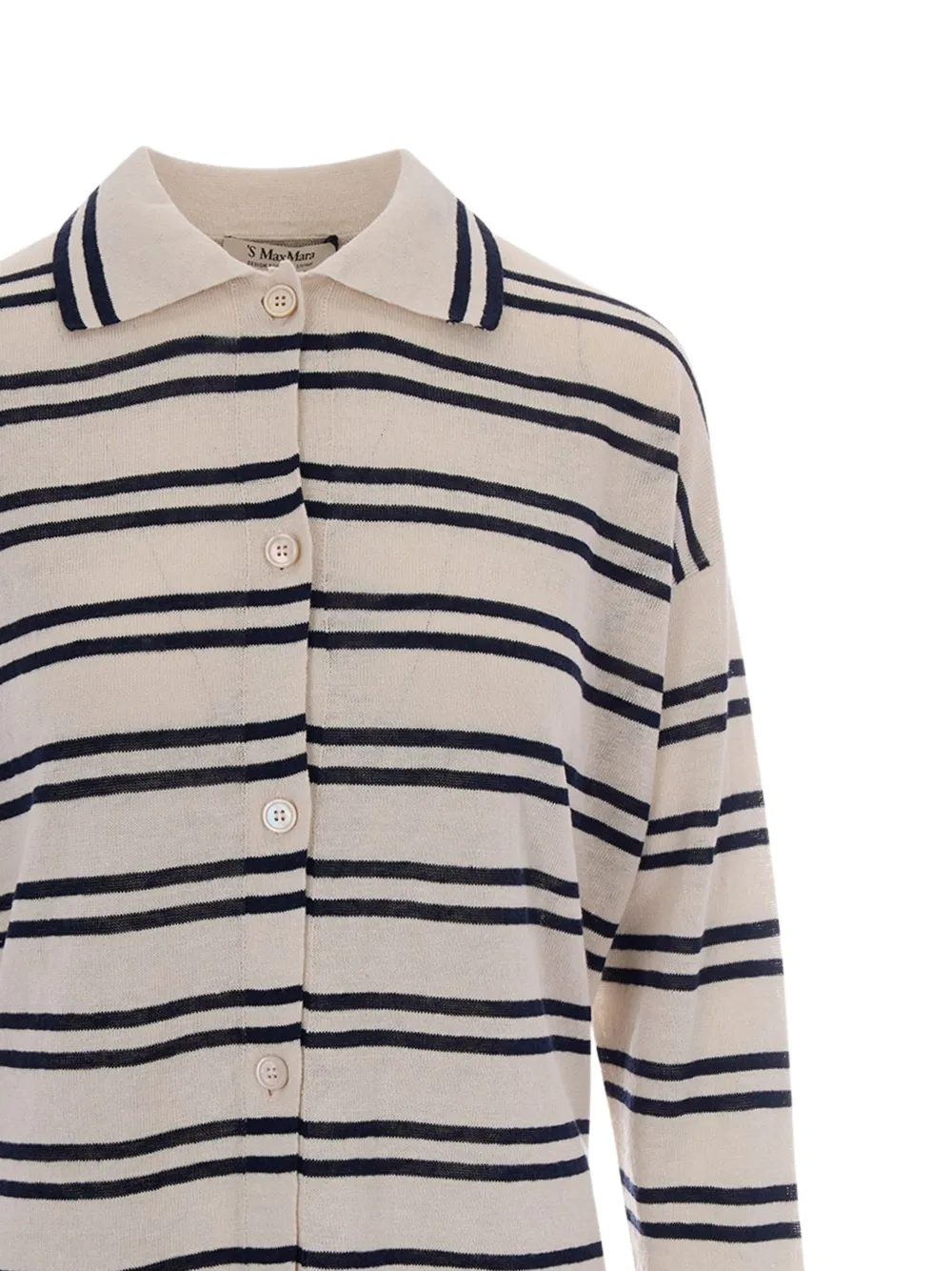  's Max Mara Cárdigan A Rayas - Neutro 