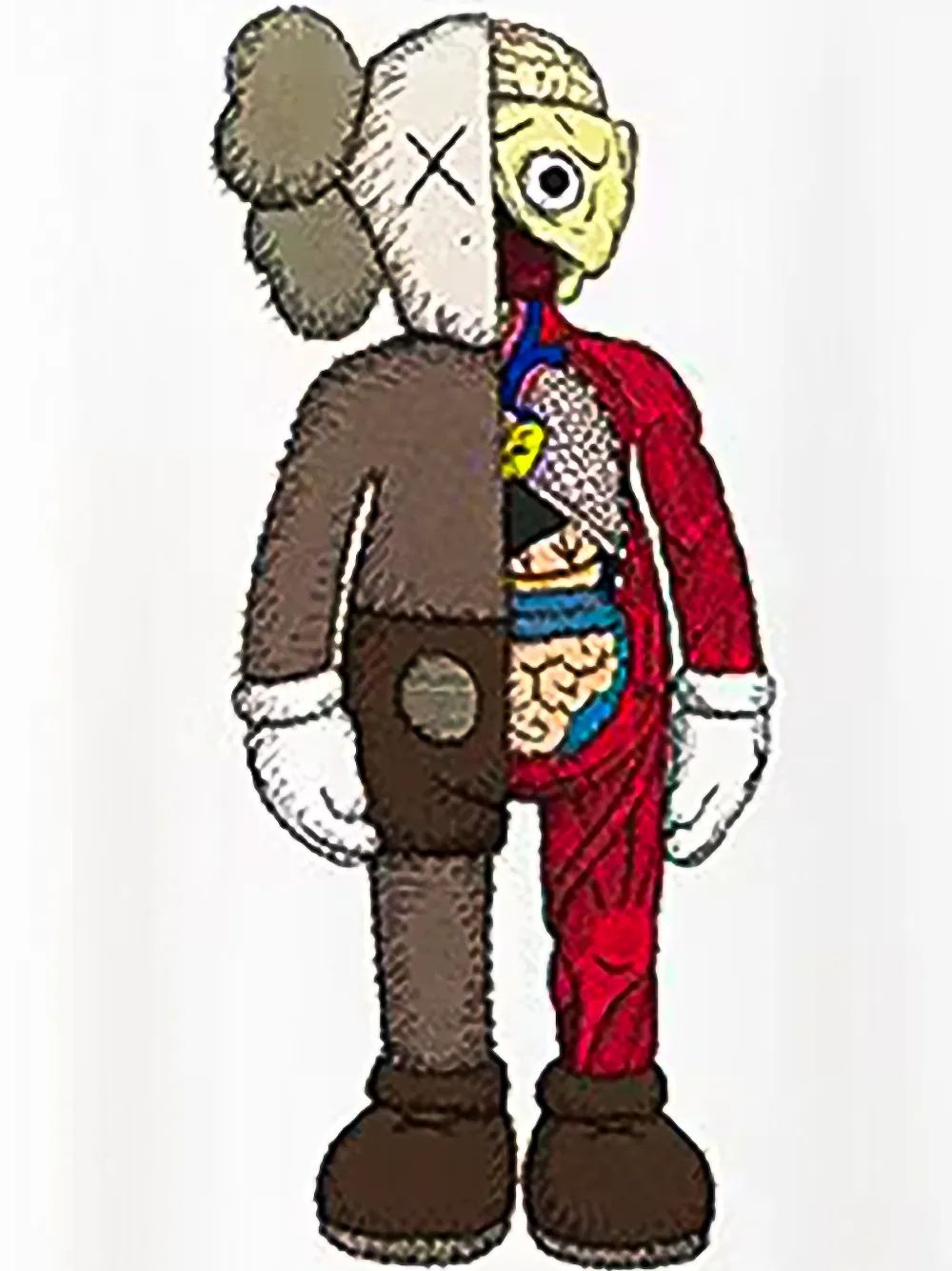 KAWS x Uniqlo Flayed T-shirt Wit