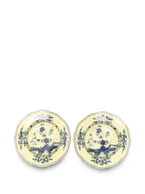 GINORI 1735 Oriente Italiano floral-print soup plates (set of two)