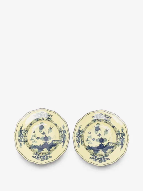 GINORI 1735 Oriente Italiano floral-print soup plates (set of two)