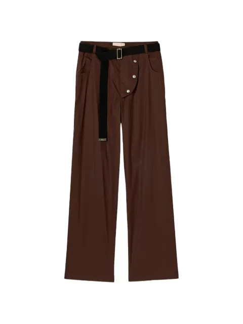 Plan C Light Parachute belted trousers