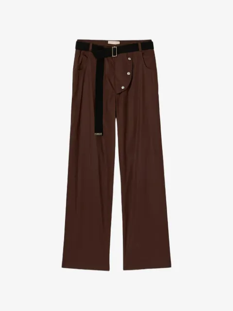 Plan C Light Parachute belted trousers